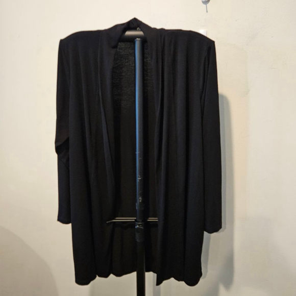 Women's Vince Camuto Black Open Front Cardigan Plus Size 1X - Picture 1 of 7